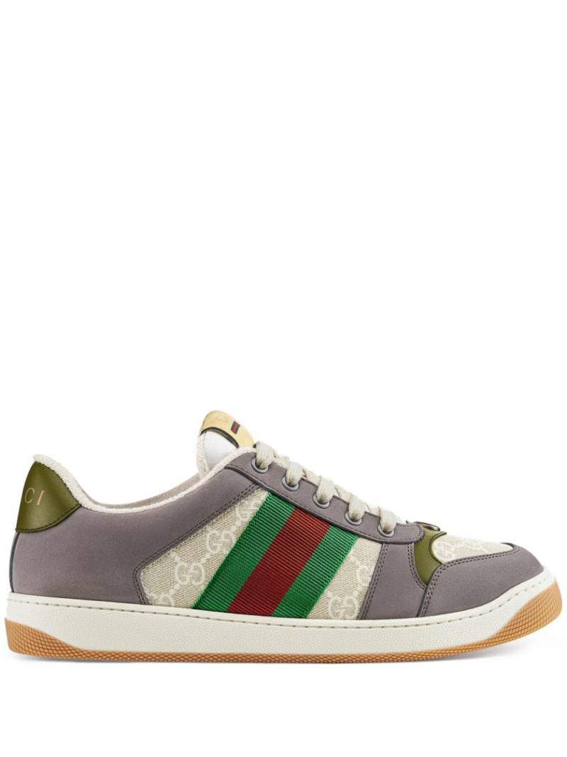 Gucci Screener lace-up sneakers - Grey von Gucci