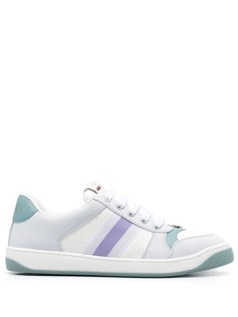 Gucci Screener lace-up sneakers - White von Gucci