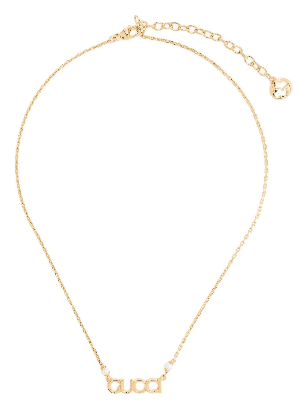 Gucci Script pendant necklace - Gold von Gucci