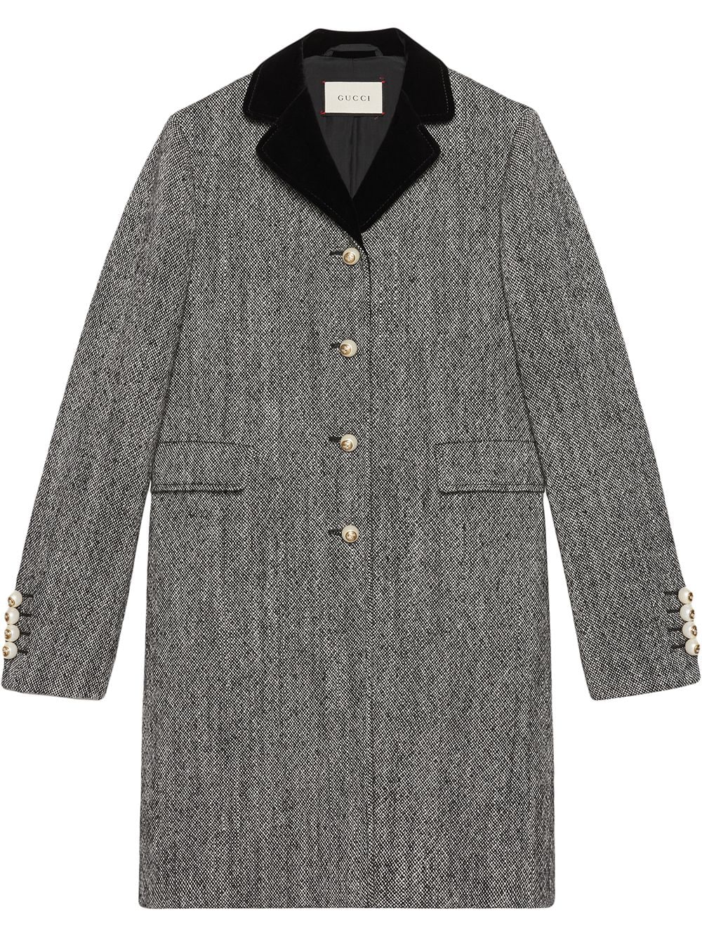 Gucci Single-breasted wool coat - Grey von Gucci