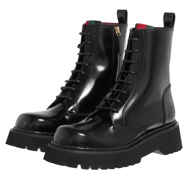 Gucci Stiefeletten - Boots With Web Detail - Gr. 37 (EU) - in Schwarz - für Damen von Gucci