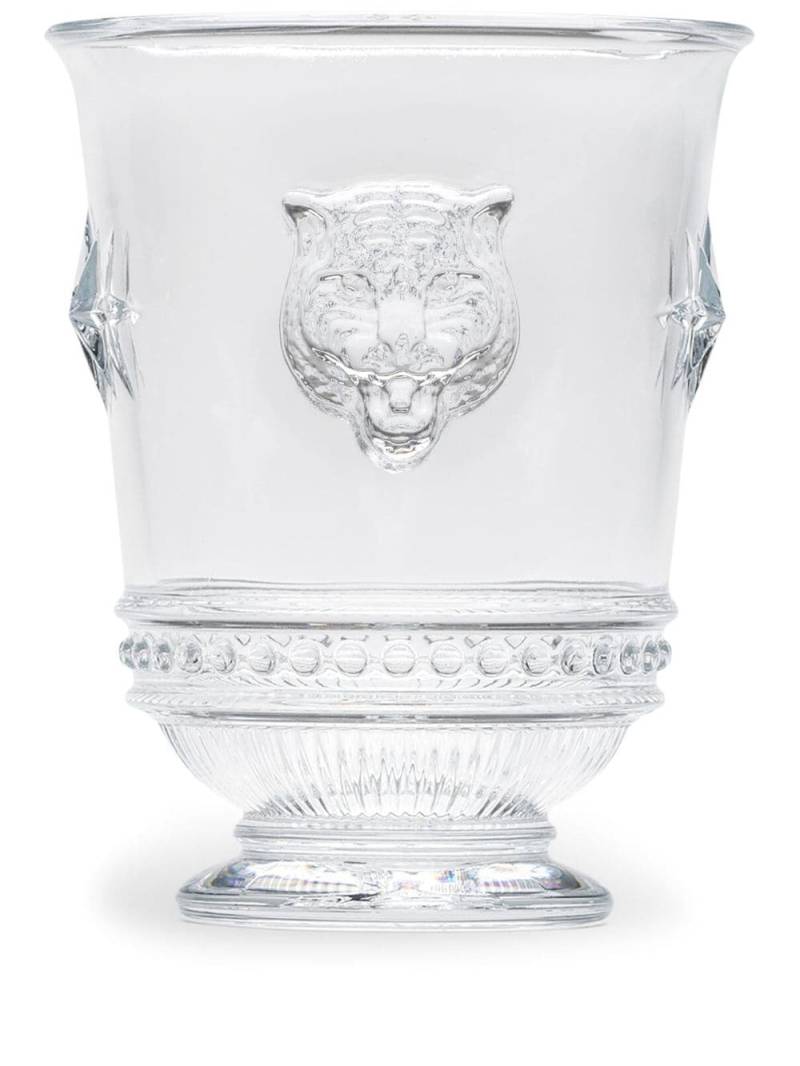 Gucci Tiger Head glass (11.5cm x 9.2cm) - White von Gucci