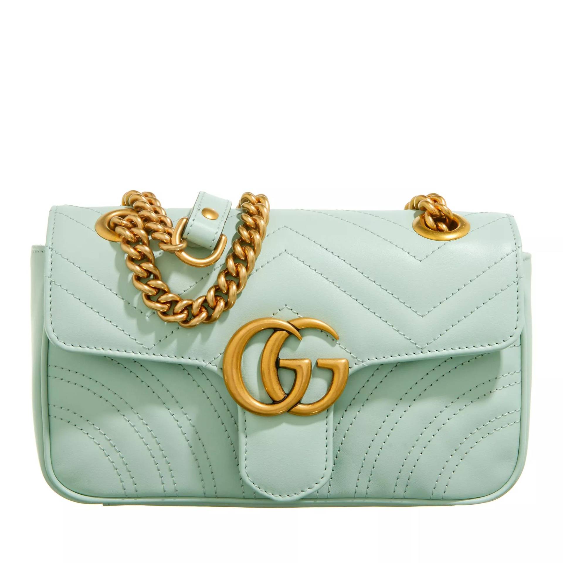 Gucci Umhängetasche - GG Marmont Matelasse Mini Bag - Gr. unisize - in Grün - für Damen von Gucci