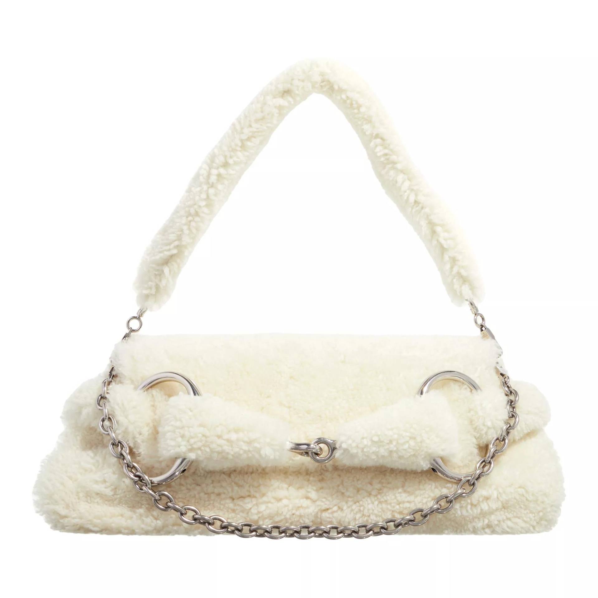 Gucci Umhängetasche - Horsebit Chain Medium Shoulder Bag - Gr. unisize - in Weiß - für Damen von Gucci
