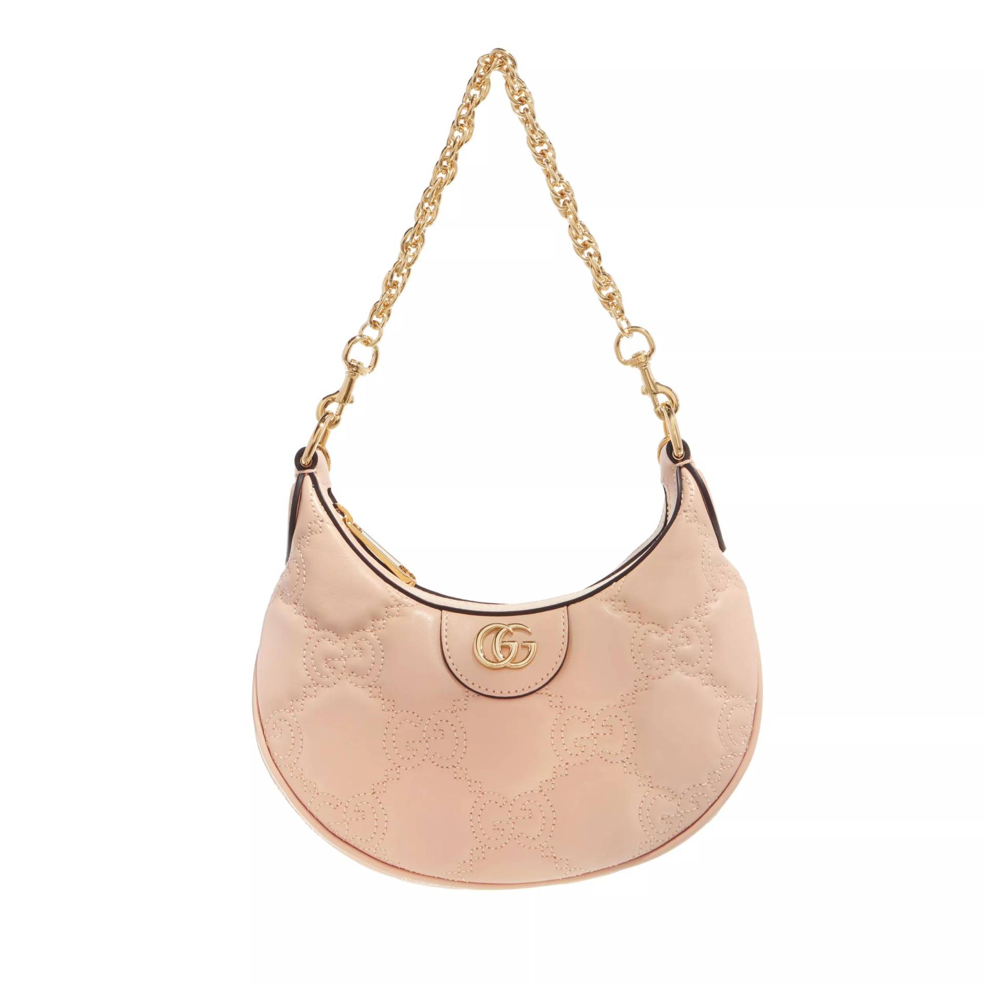 Gucci Umhängetasche - Mini GG Shoulder Bag Matelassé Leather - Gr. unisize - in Beige - für Damen von Gucci