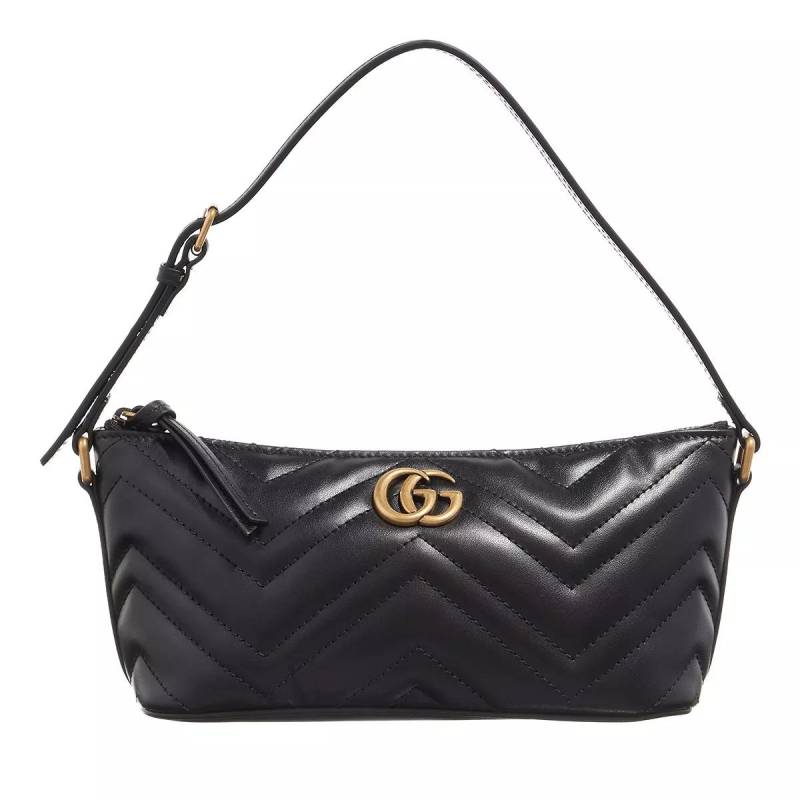 Gucci Umhängetasche - Small GG Marmont Shoulder Bag - Gr. unisize - in Schwarz - für Damen von Gucci