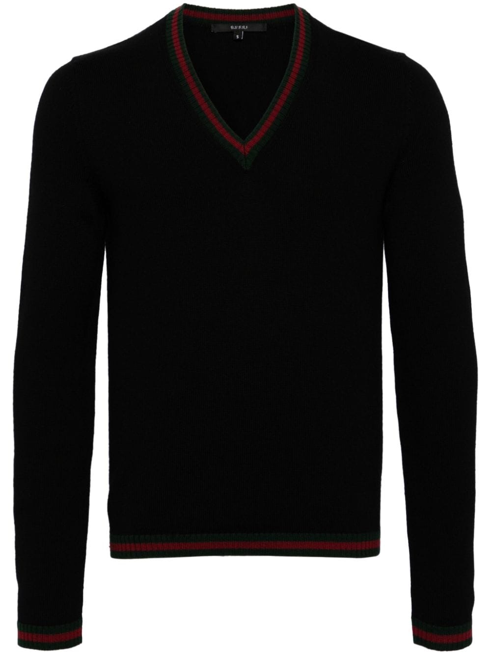 Gucci V-neck wool jumper - Black von Gucci