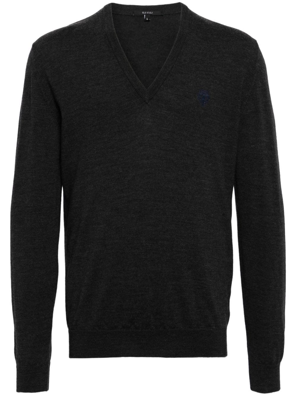 Gucci V-neck wool jumper - Grey von Gucci