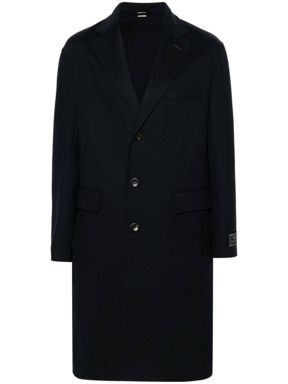 Gucci notched-lapels single-breasted coat - Blue von Gucci