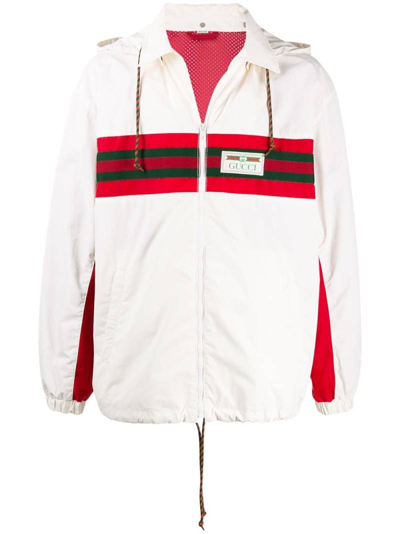 Gucci Web stripe jacket - White von Gucci