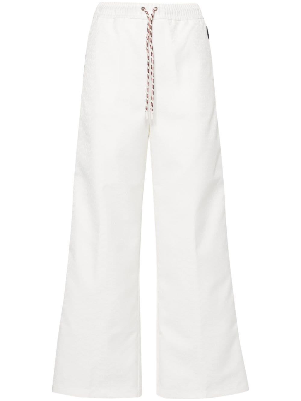 Gucci Web-striped jacquard trousers - White von Gucci