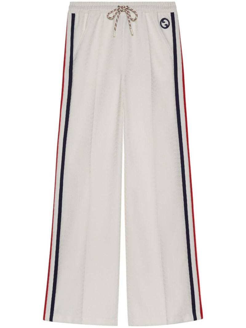 Gucci Web-striped track pants - White von Gucci