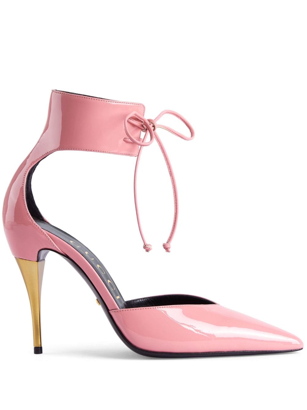 Gucci ankle-cuff leather pumps - Pink von Gucci