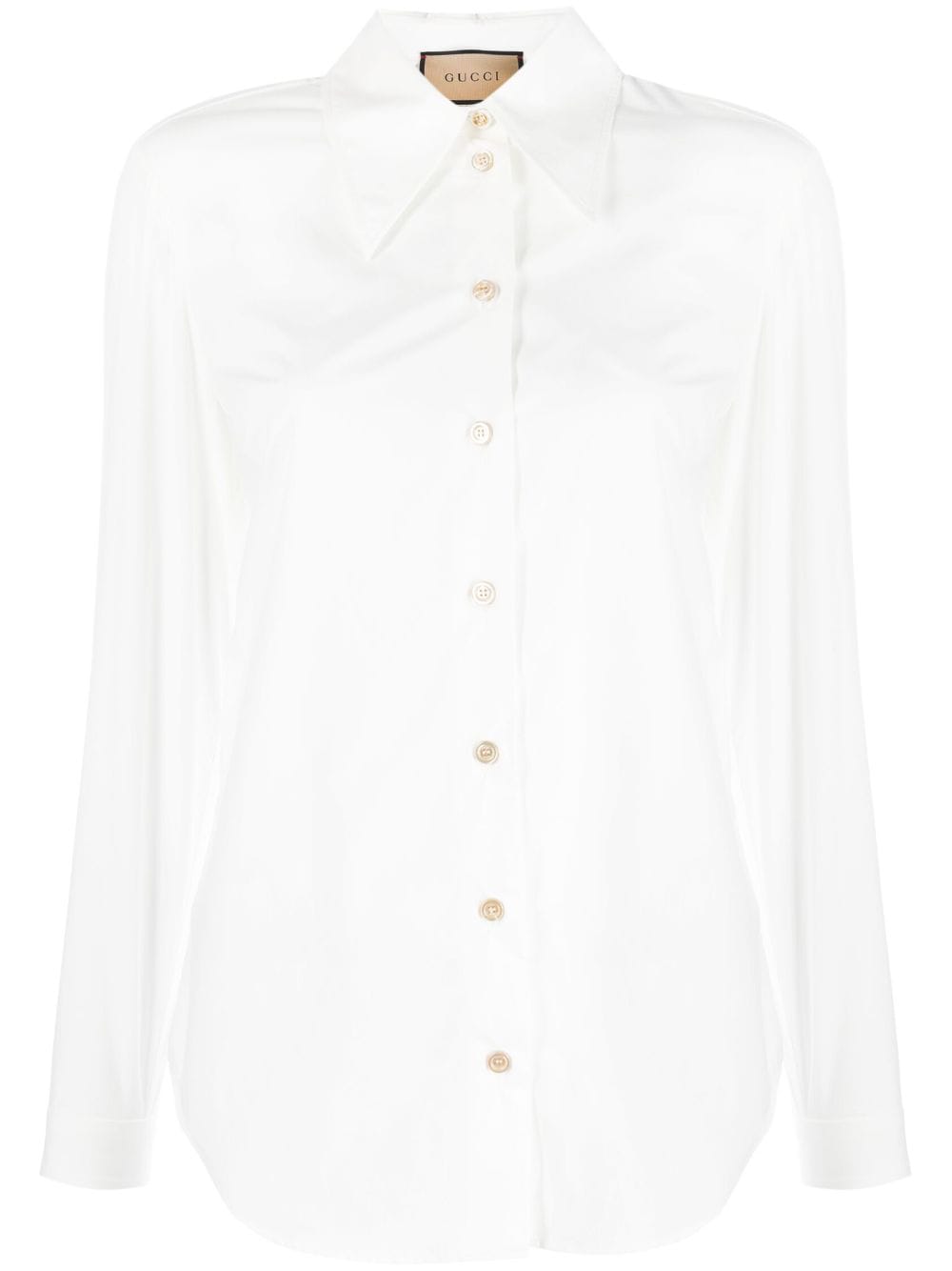 Gucci buttoned-up cotton shirt - White von Gucci