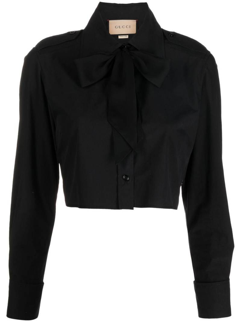 Gucci cotton poplin shirt - Black von Gucci