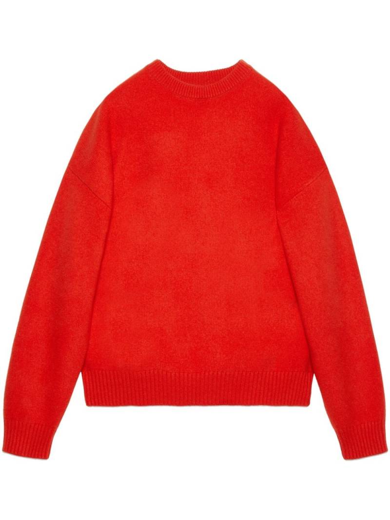 Gucci crew-neck wool jumper - Red von Gucci