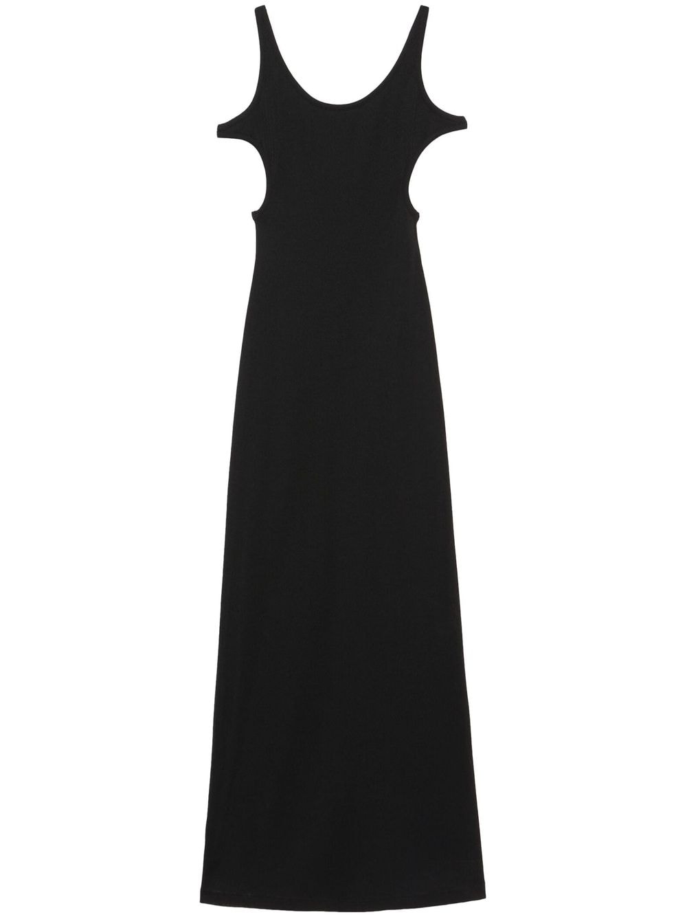 Gucci cut-out ribbed maxi dress - Black von Gucci