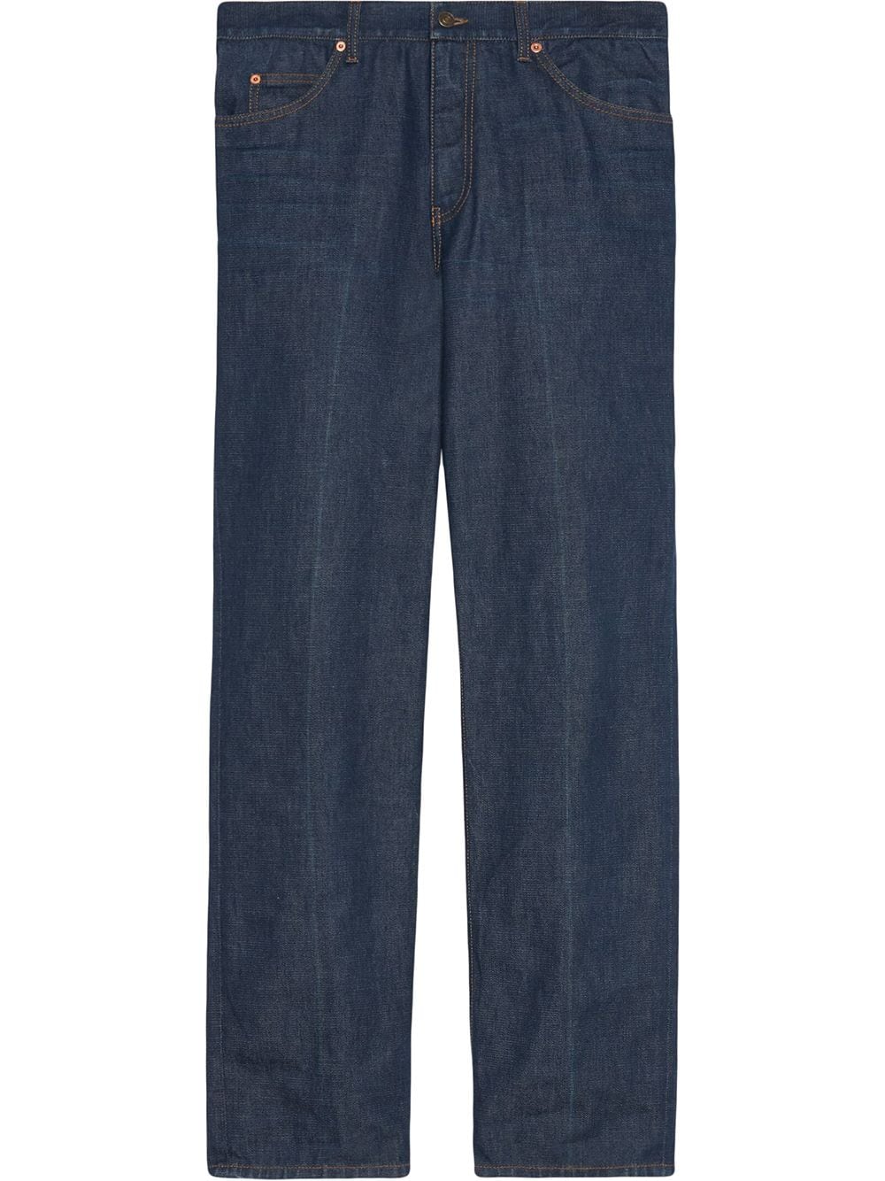 Gucci eco-washed organic straight-leg jeans - Blue von Gucci