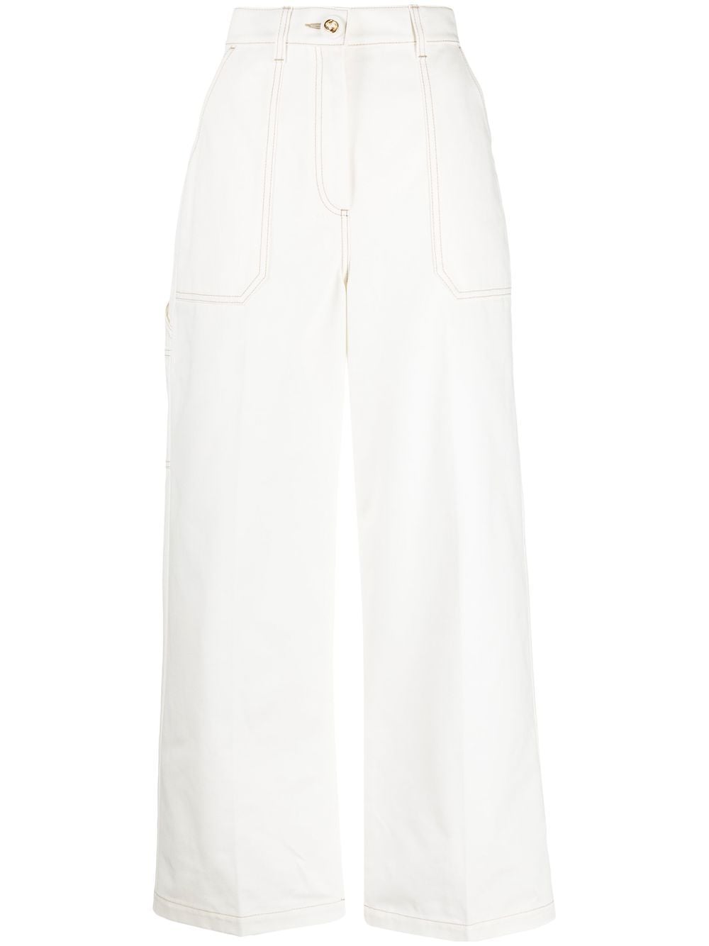 Gucci high-waisted wide-leg jeans - White von Gucci