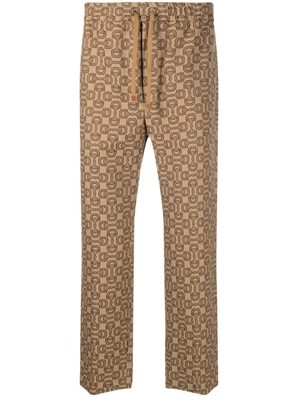 Gucci horsebit jacquard-logo track pants - Brown von Gucci