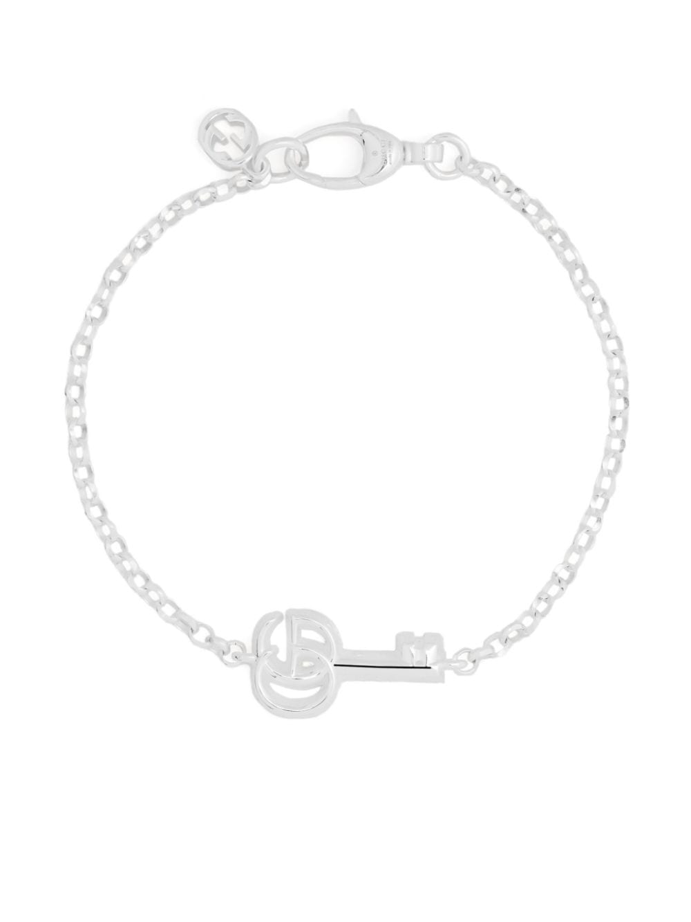 Gucci key-motif chain-link bracelet - Silver von Gucci