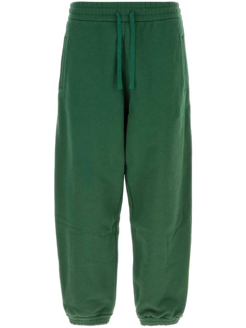 Gucci logo-embroidered cotton track pants - Green von Gucci