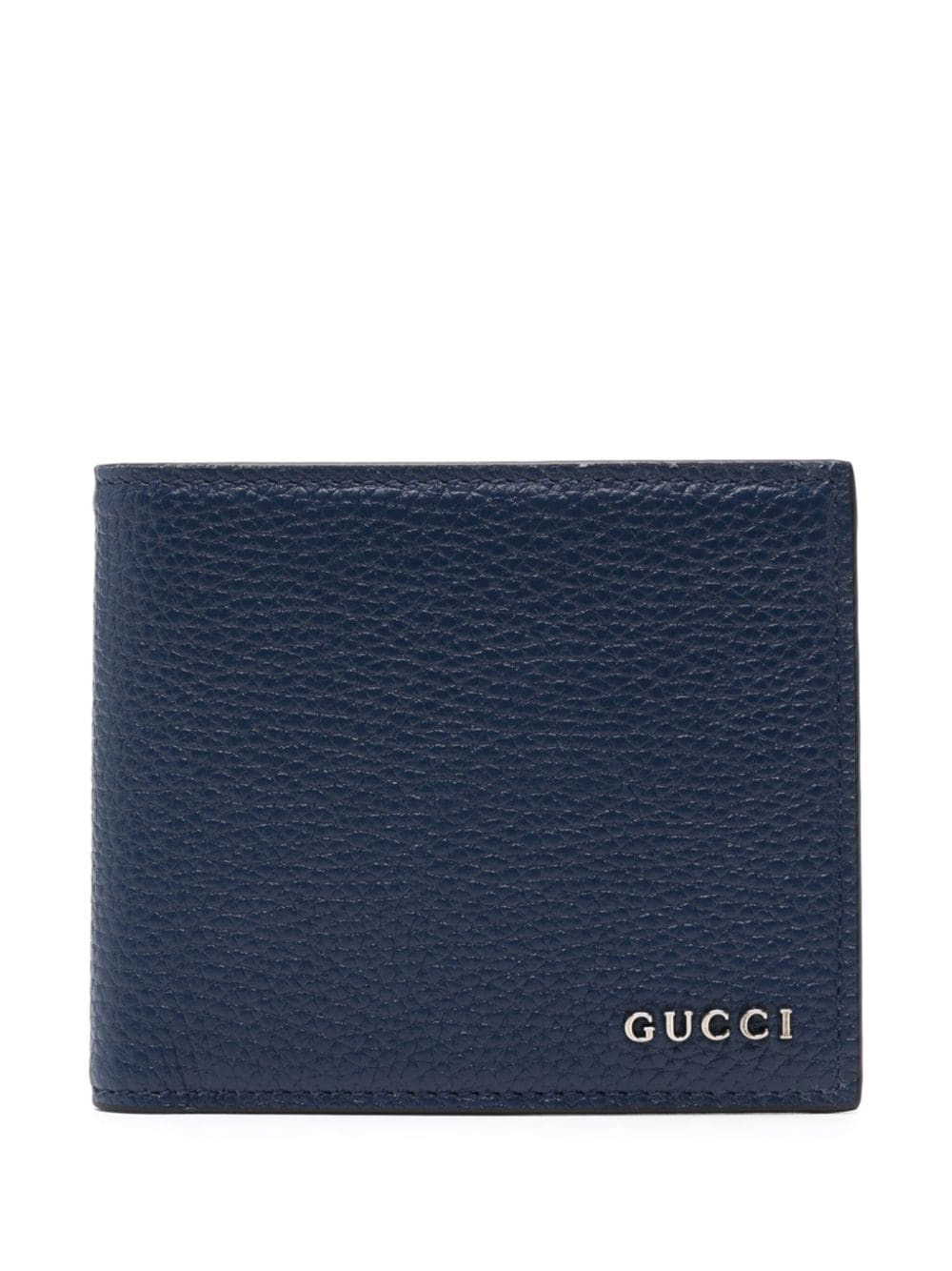 Gucci logo-lettering bi-fold wallet - Blue von Gucci