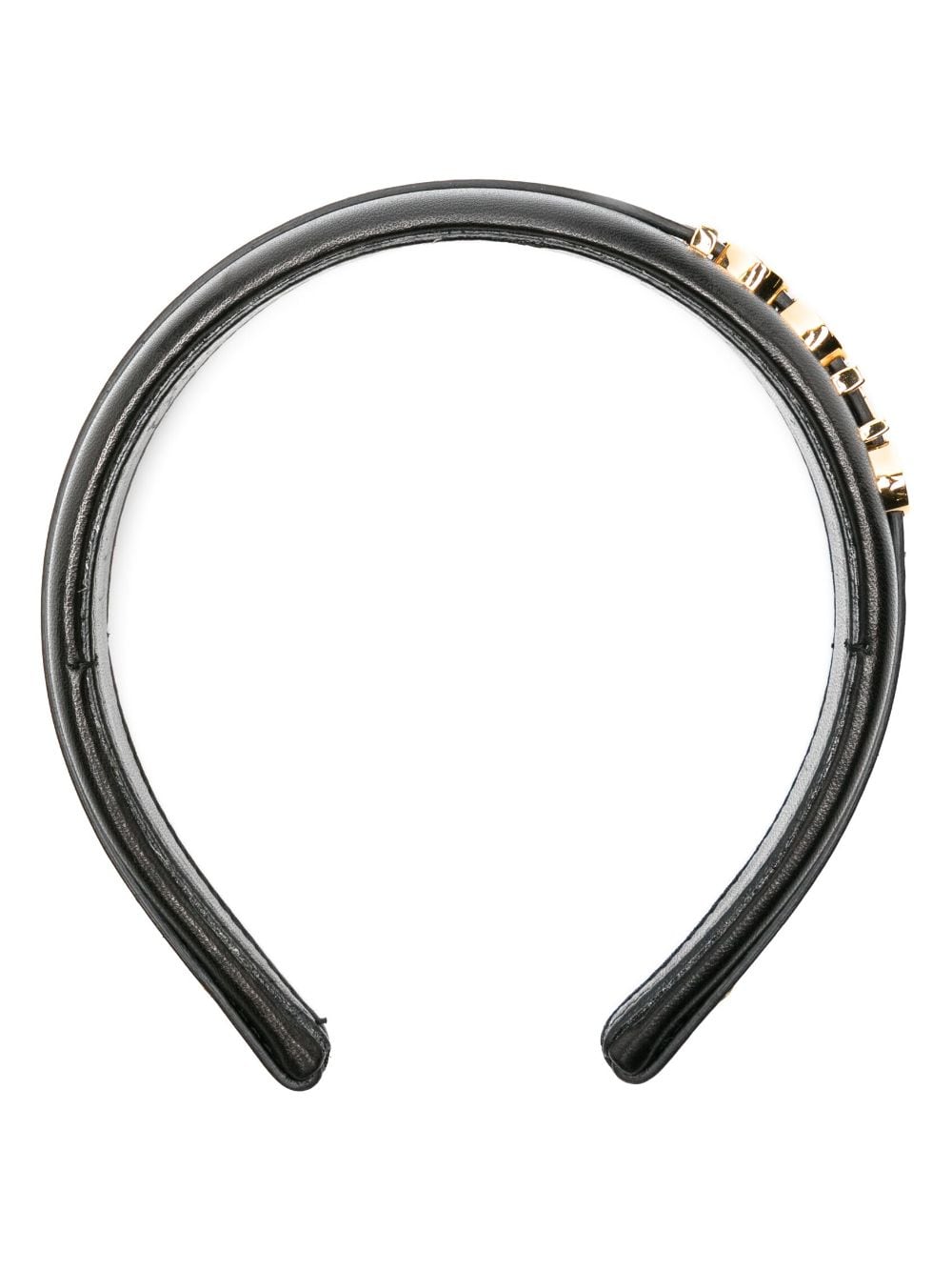 Gucci Petra leather headband - Black von Gucci