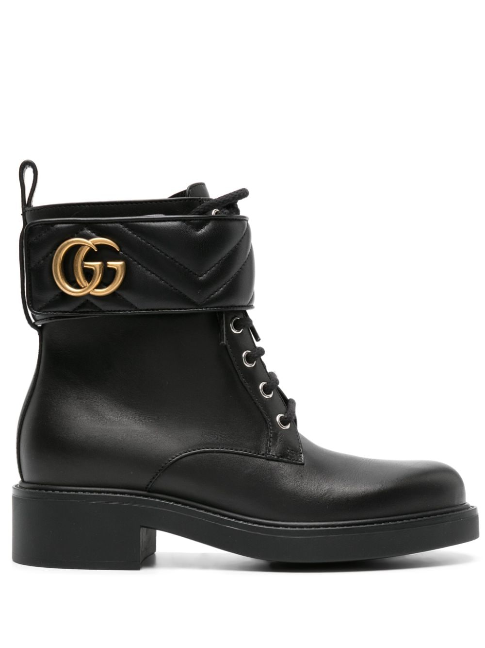 Gucci Double G-plaque ankle boots - Black von Gucci