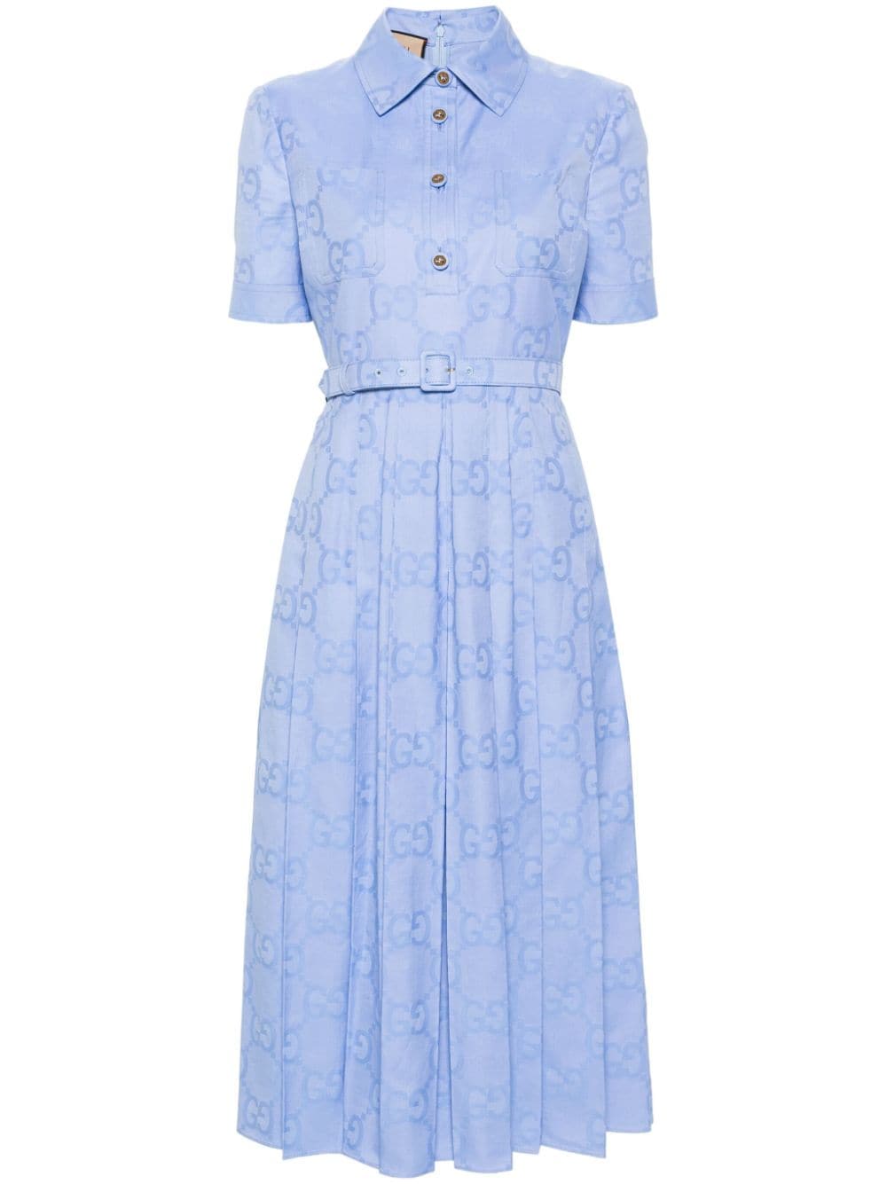 Gucci GG-jacquard midi dress - Blue von Gucci