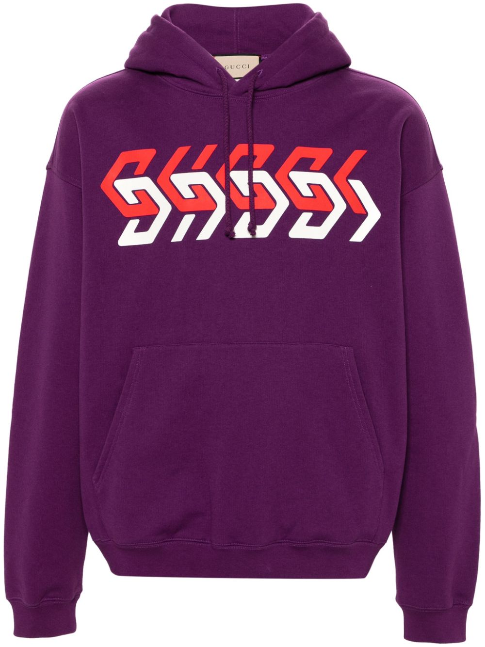 Gucci logo-print hoodie - Purple von Gucci