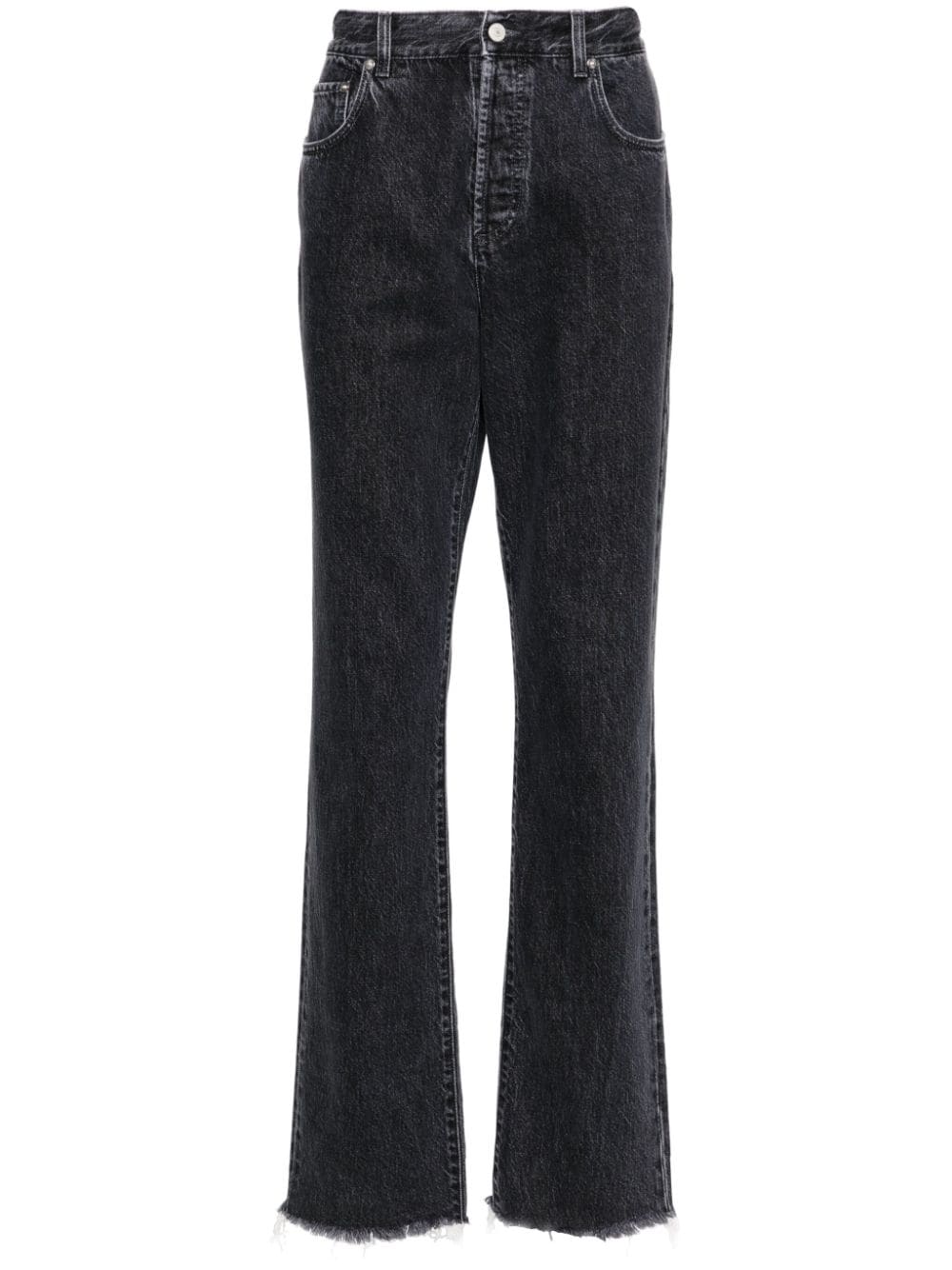 Gucci mid-rise straight-leg jeans - Black von Gucci