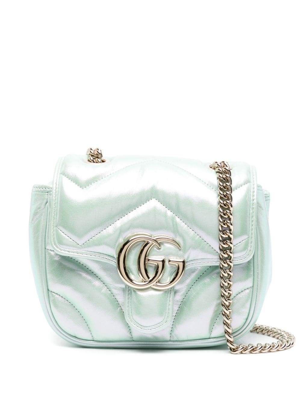 Gucci mini GG Marmont shoulder bag - Green von Gucci