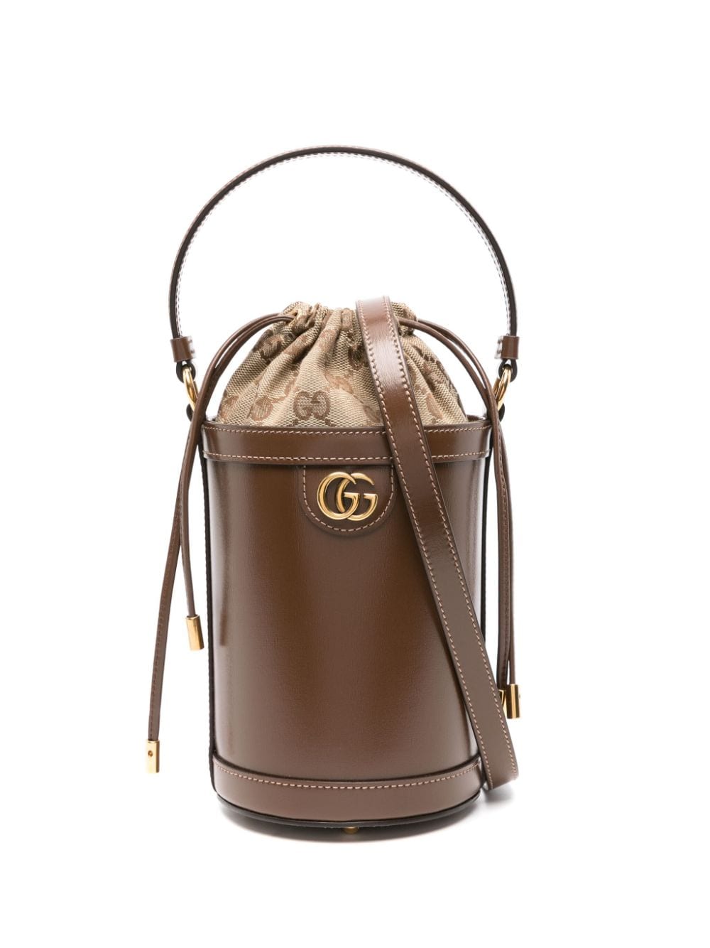 Gucci mini Ophidia bucket bag - Brown von Gucci