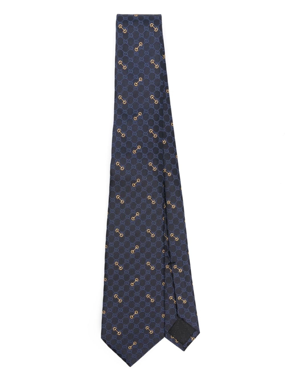 Gucci monogram-pattern silk tie - Black von Gucci
