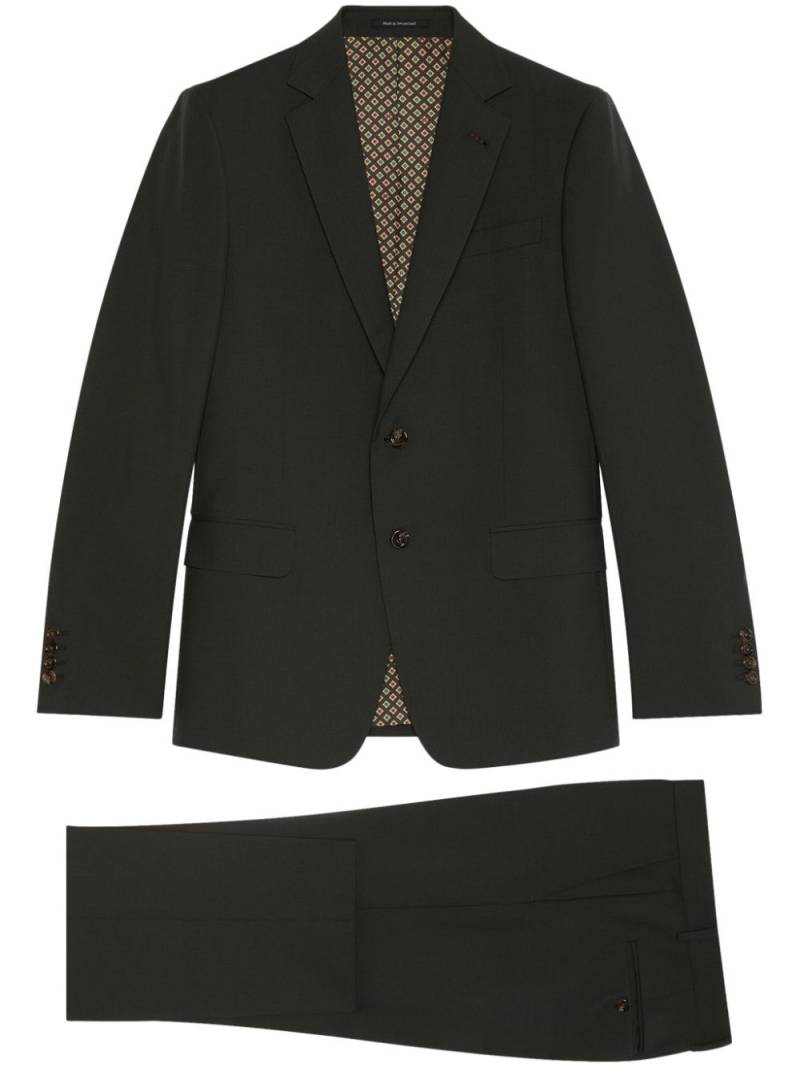 Gucci notched-collar single-breasted suit - Green von Gucci