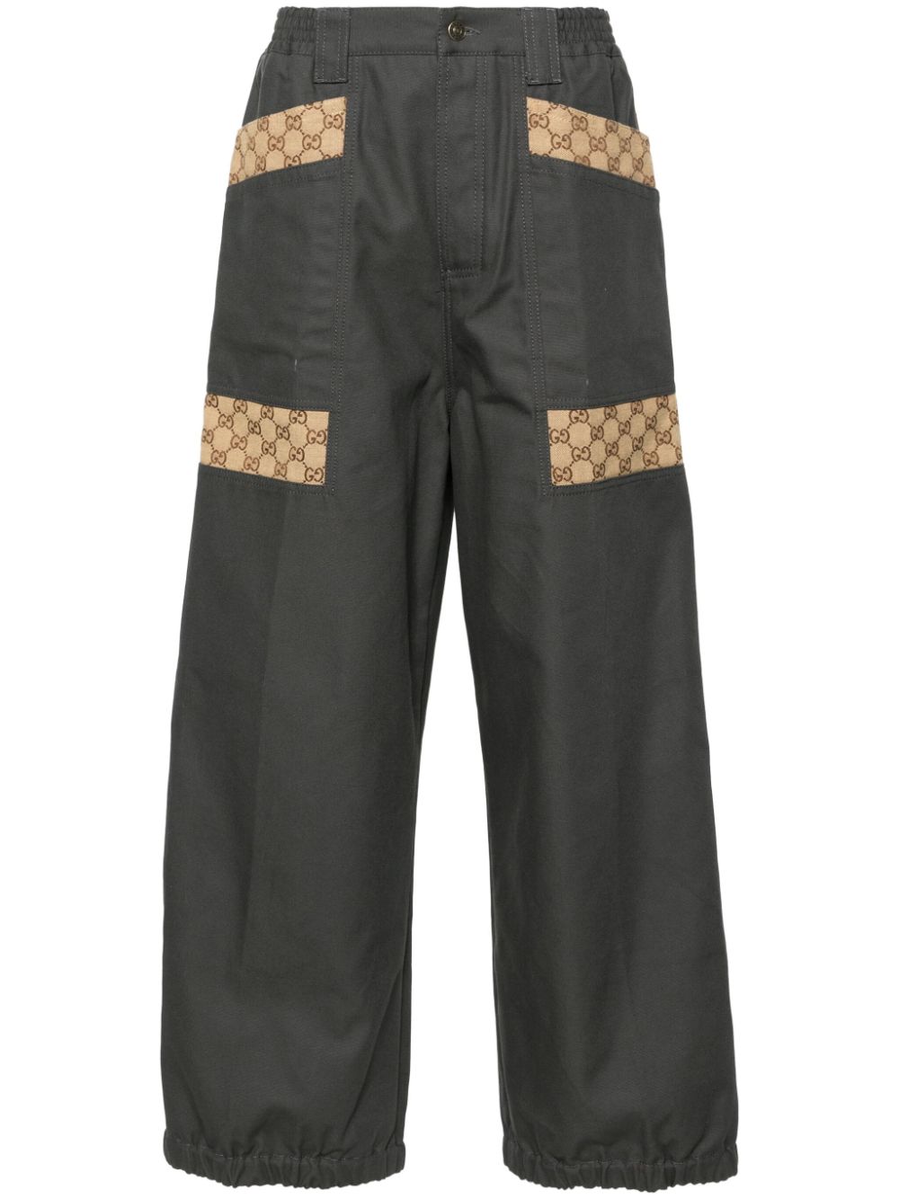 Gucci GG Supreme canvas trousers - Grey von Gucci