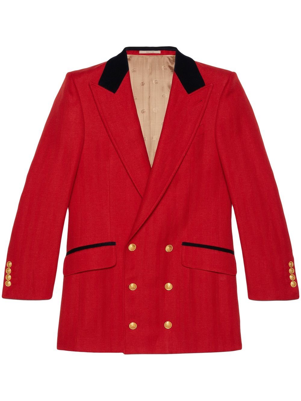 Gucci peak-lapels double-breasted blazer - Red von Gucci