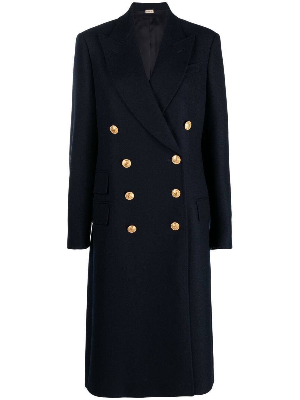 Gucci peak-lapels double-breasted coat - Blue von Gucci