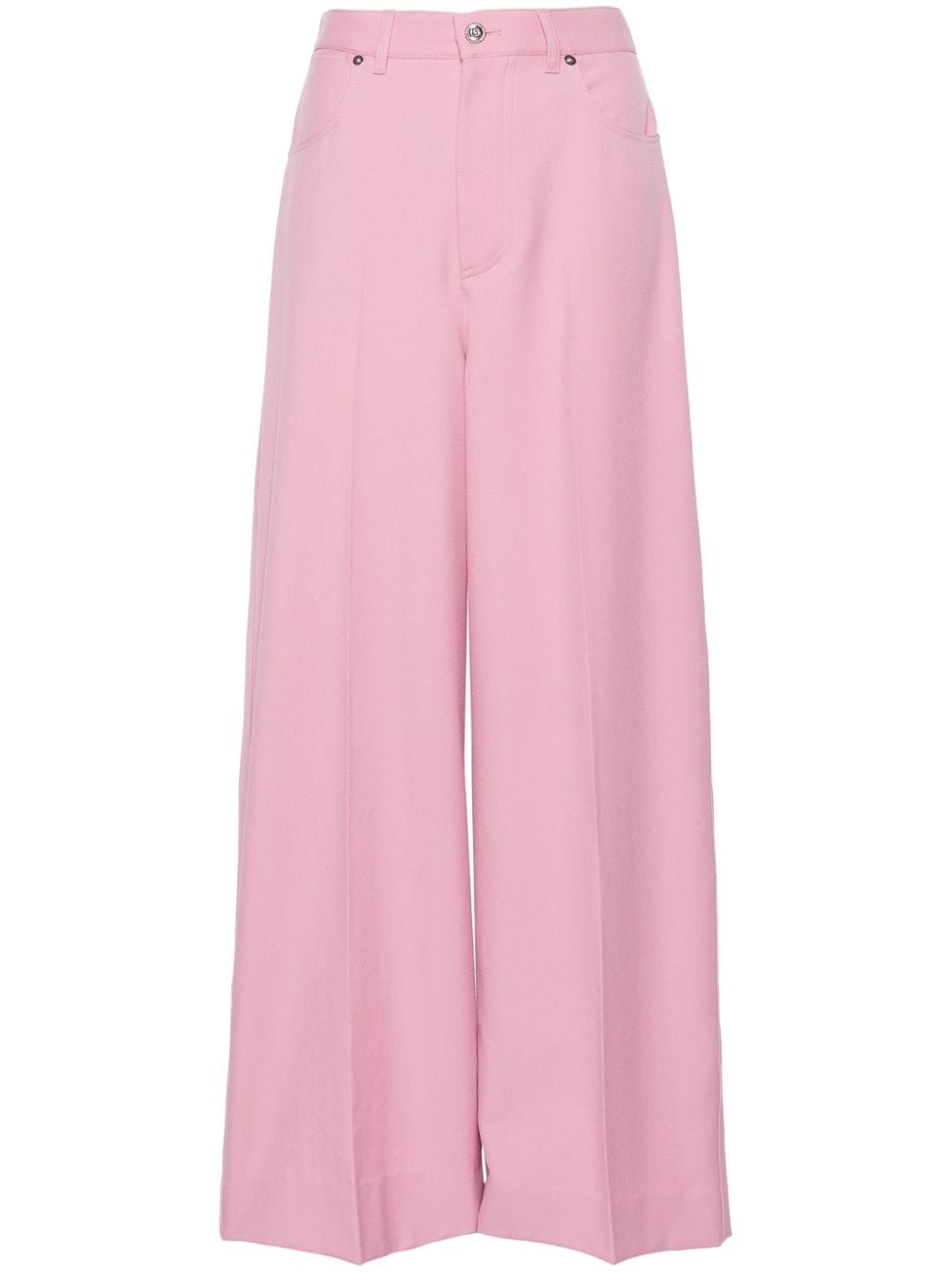 Gucci pressed-crease wool tailored trousers - Pink von Gucci