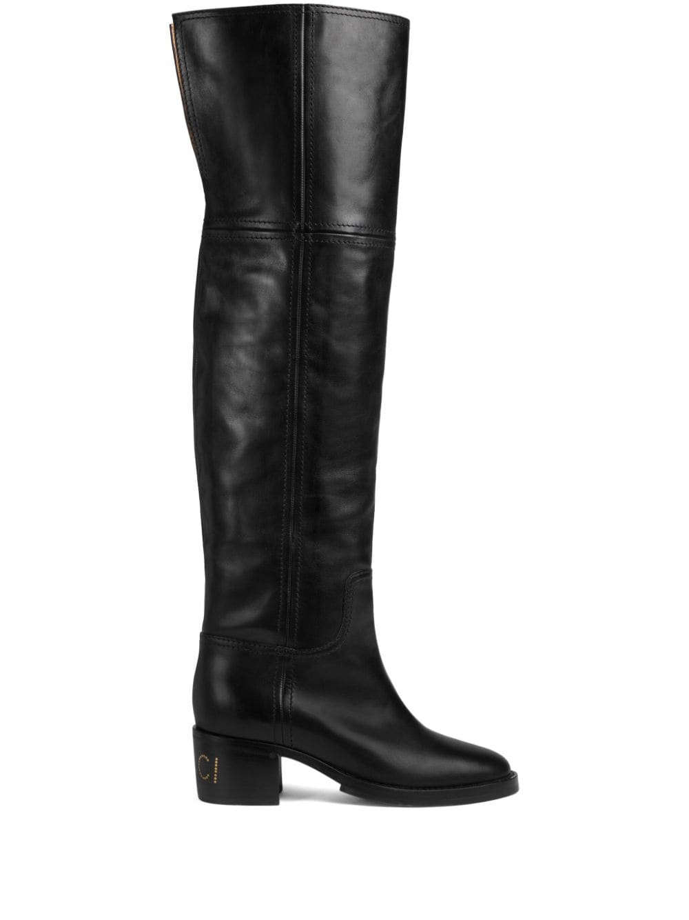 Gucci rear-slit knee-high boots - Black von Gucci