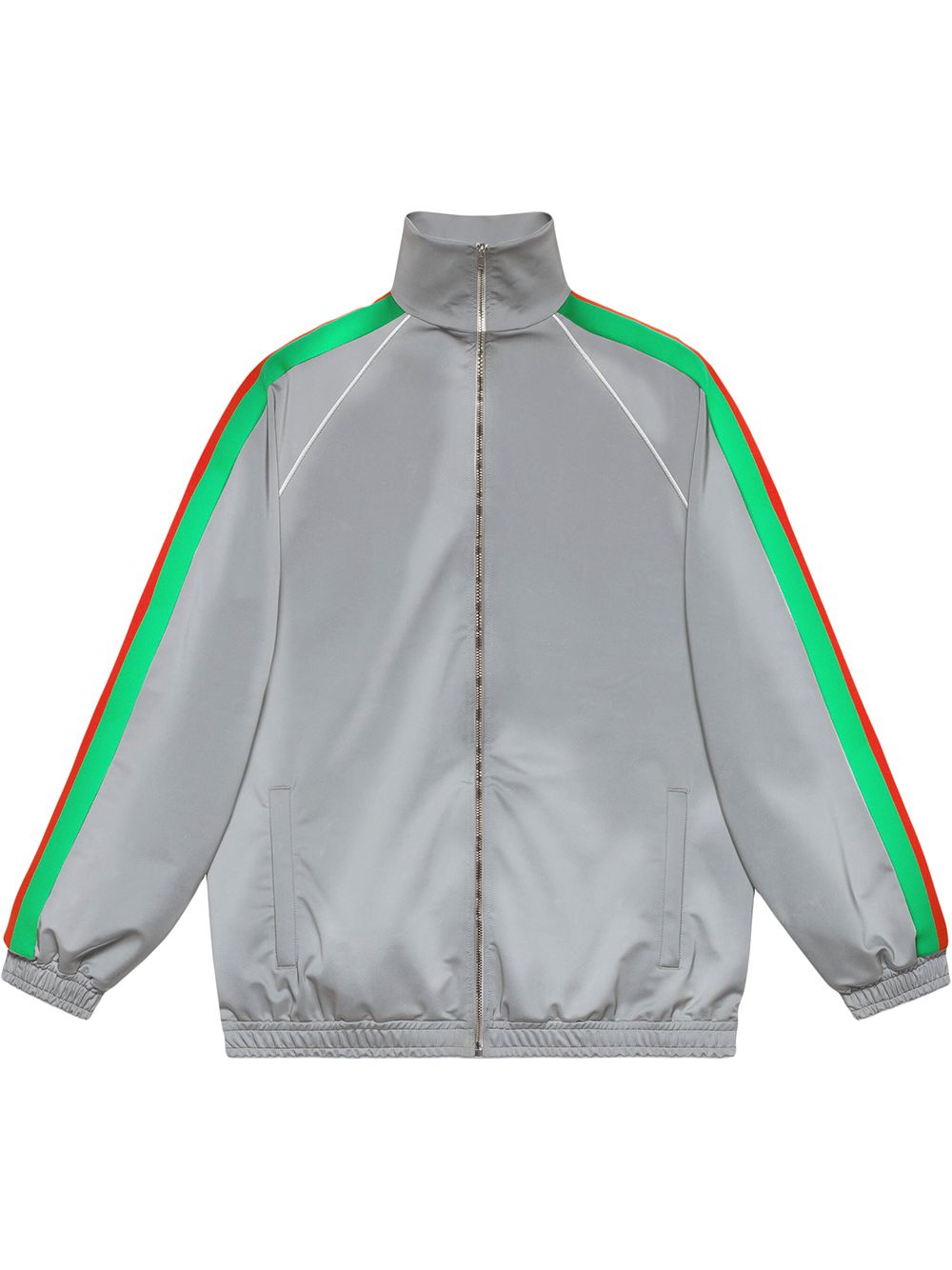 Gucci reflective side stripe track jacket - Silver von Gucci