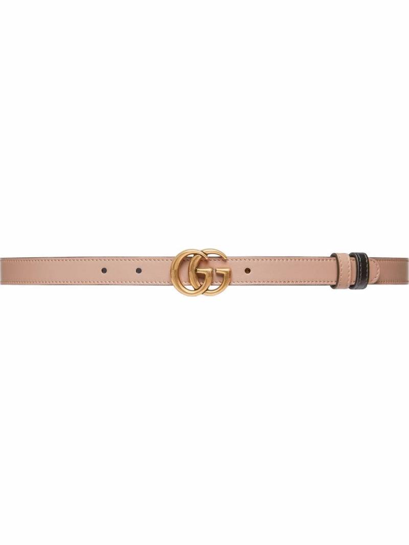 Gucci reversible logo-plaque belt - Neutrals von Gucci