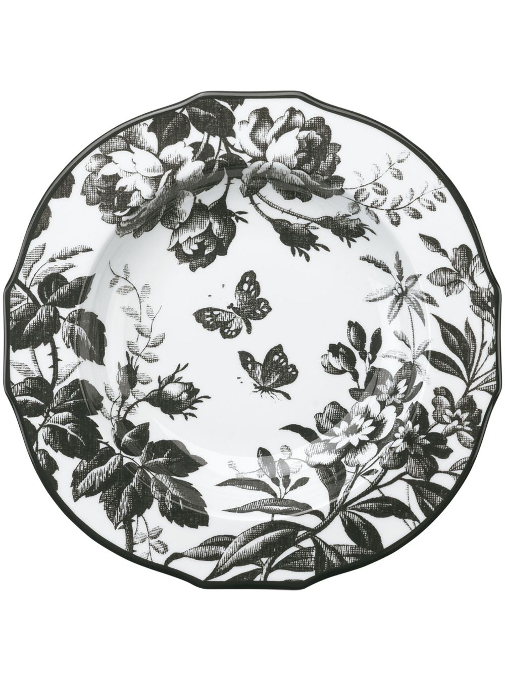 Gucci Herbarium porcelain soup bowls (set of two) - Black von Gucci