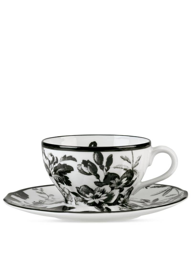 Gucci Herbarium teacup and saucers (set of 2) - White von Gucci