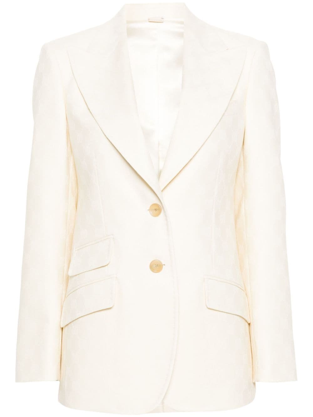 Gucci single-breast wool blazer - Neutrals von Gucci