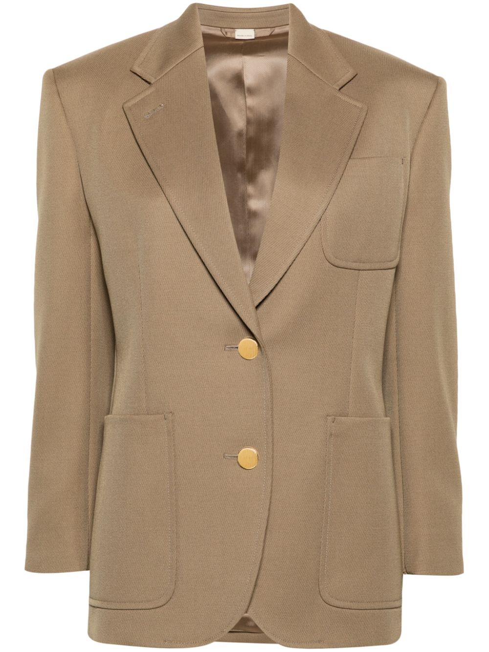 Gucci Horsebit-detail single-breasted blazer - Brown von Gucci