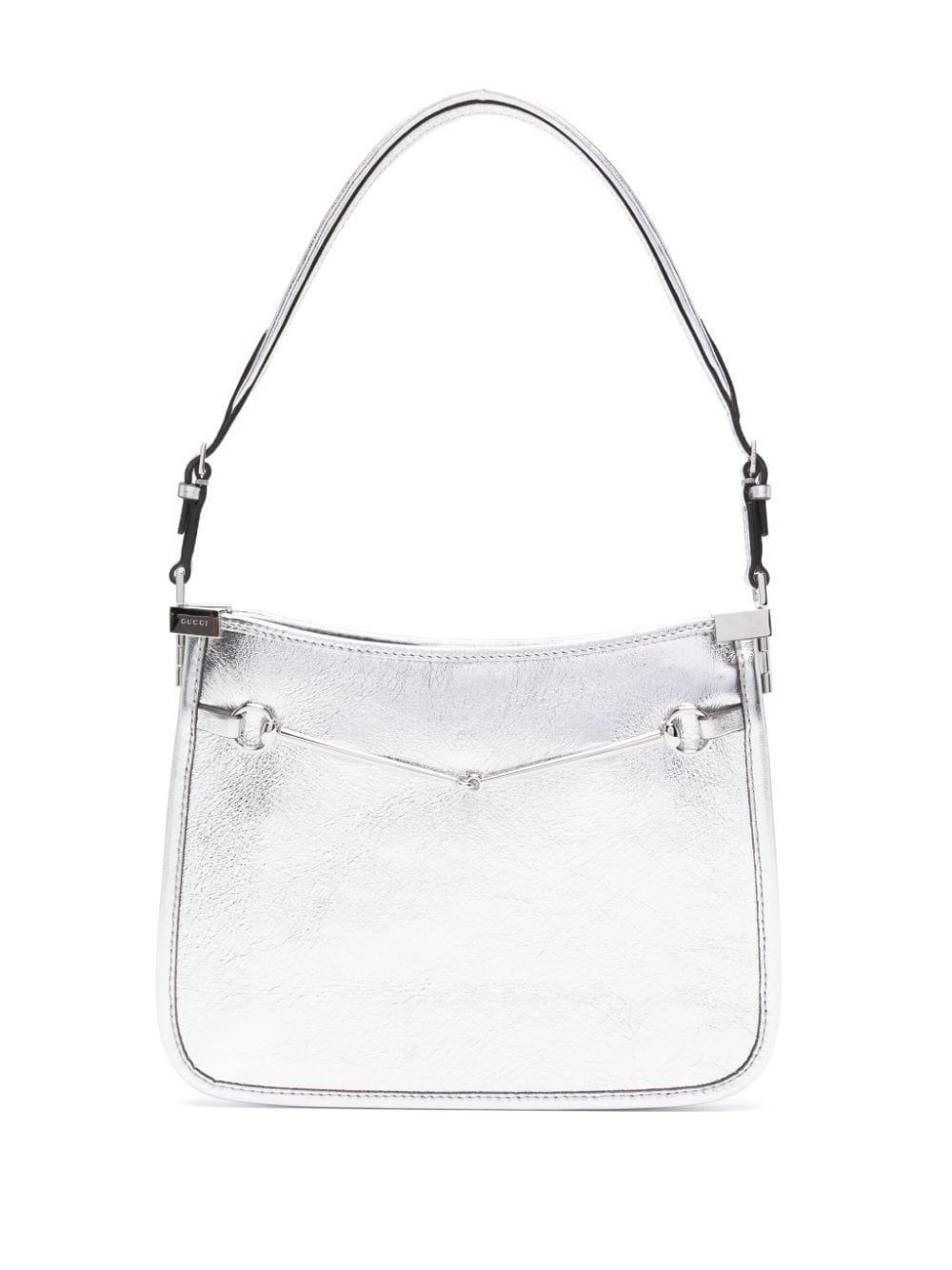 Gucci small Gucci Horsebit Slim leather shoulder bag - Silver von Gucci