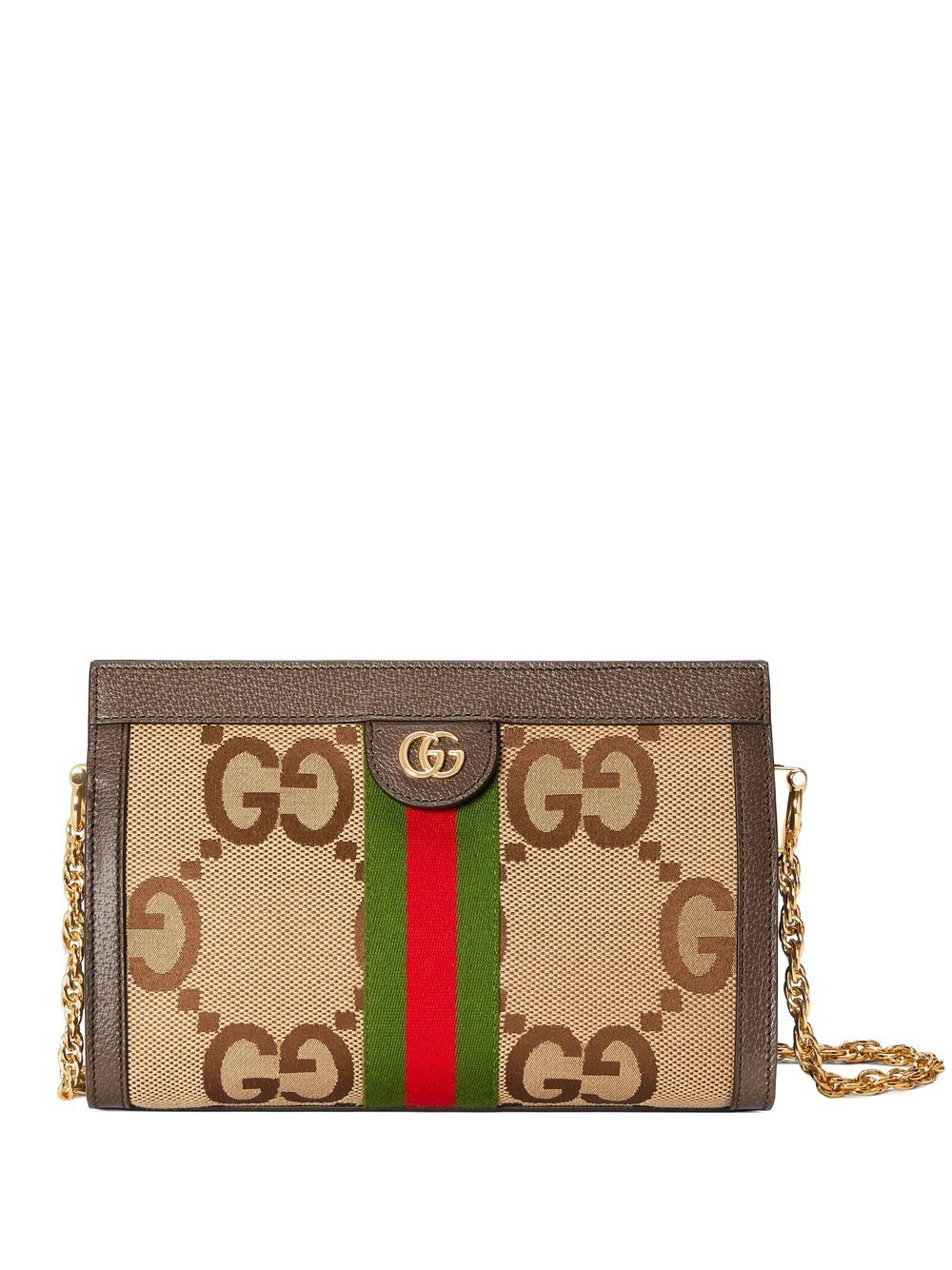 Gucci small Ophidia Jumbo GG bag - Brown von Gucci