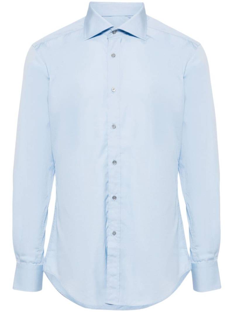 Gucci spread-collar cotton shirt - Blue von Gucci